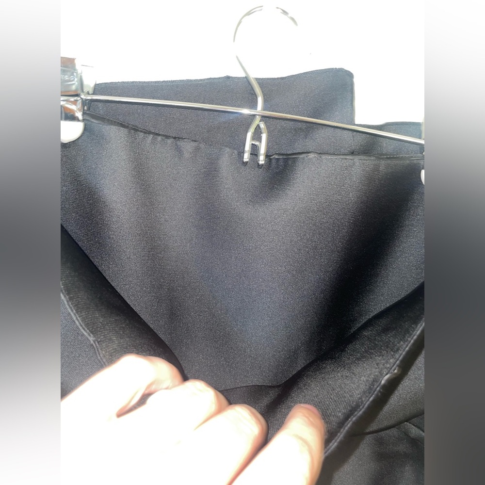 Max Mara Italy Pianoforte Dress 8 Black Cocktail Party Black Tie Silk Prom - Picture 13 of 15